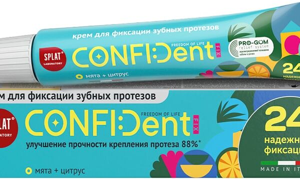 Крем для протезов Splat Confident Fix со вкусом мяты и цитруса 40г