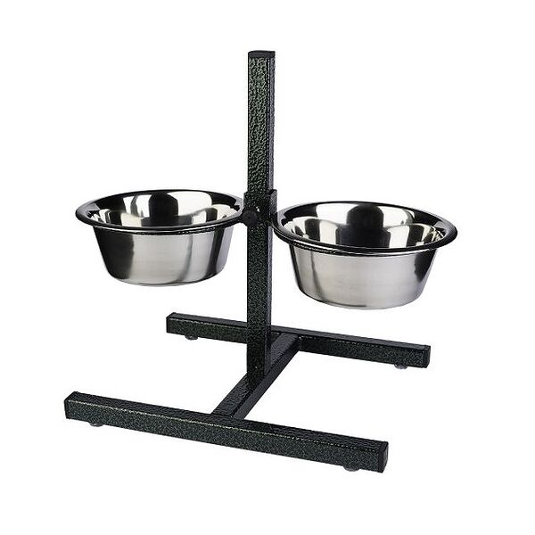 Регулируемая подставка с мисками 2х0,35л Анкур Экспортс