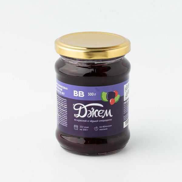Джем из красной и чёрной смородины