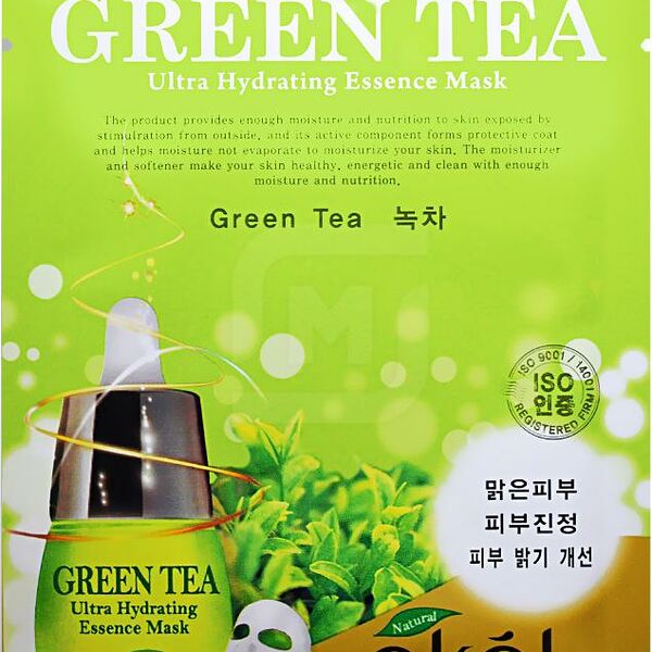 Маска для лица Ekel тканевая с зеленым чаем