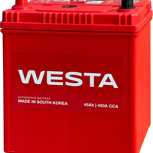 Аккумулятор WESTA Korea 50B19R SMF 45 Ач 400 А прямая полярность