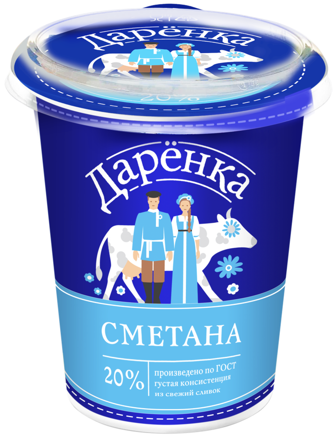 

Сметана Даренка 20% 400 г
