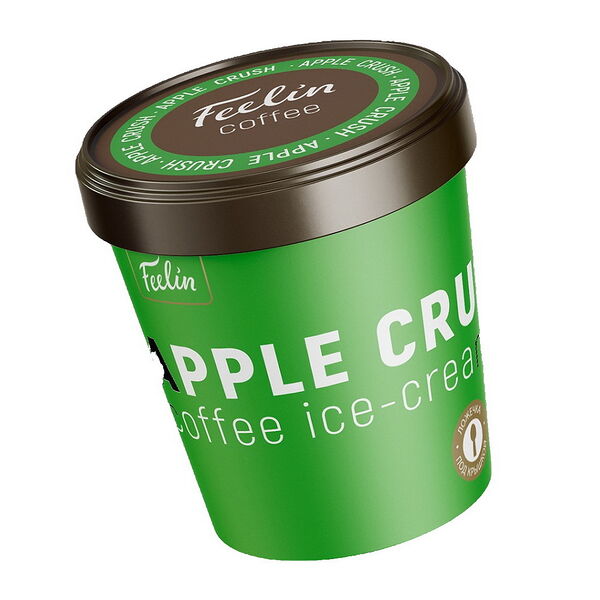 Мороженое FEELIN Эпл Краш слив коф с нап Зеленое яблоко в бум стак 11% 90г