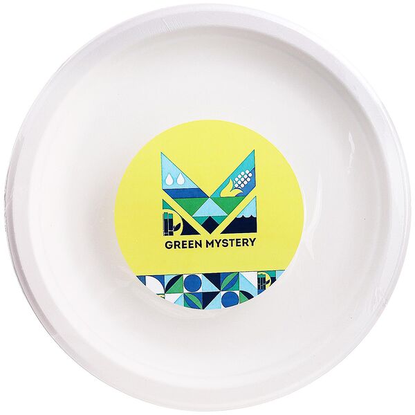 Тарелки Green Mystery 3-х секционные из сахарного тростника d 225 мм, 6 шт