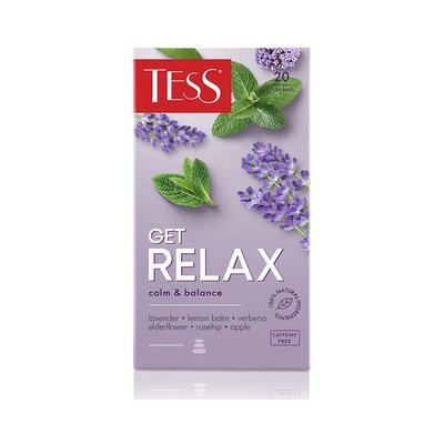 Напиток чайный Tess Get Relax с добав в пак 20* 1,5