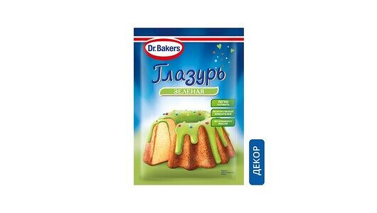 Глазурь Dr.Bakers зеленая 90 г