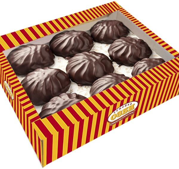 Зефир Семейка Озби ванильный глазированный 600г