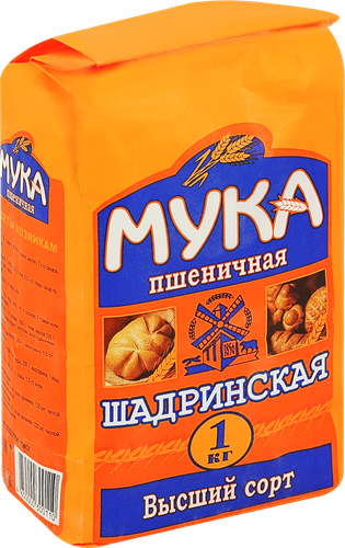 

Мука пшеничная ШАДРИНСКАЯ хлебопекарная высший сорт