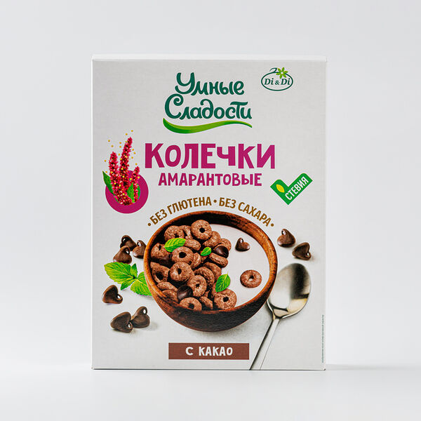 Колечки Di&Di Умные сладости амарантовые с какао, 150 г