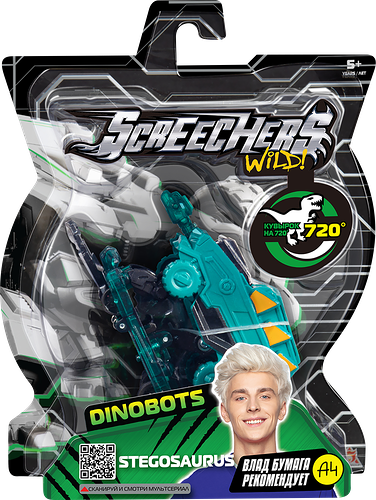 Машинка-трансформер SCREECHERS WILD Динобот 720, в ассортименте
