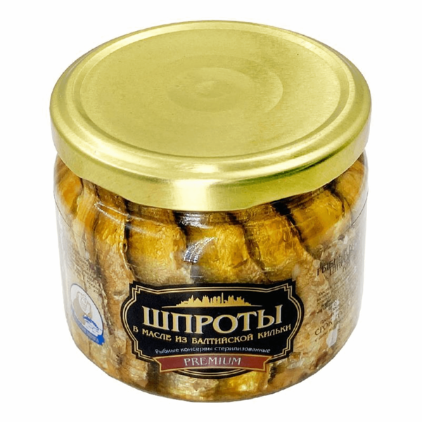 Шпроты в масле Русские берега Premium 270г