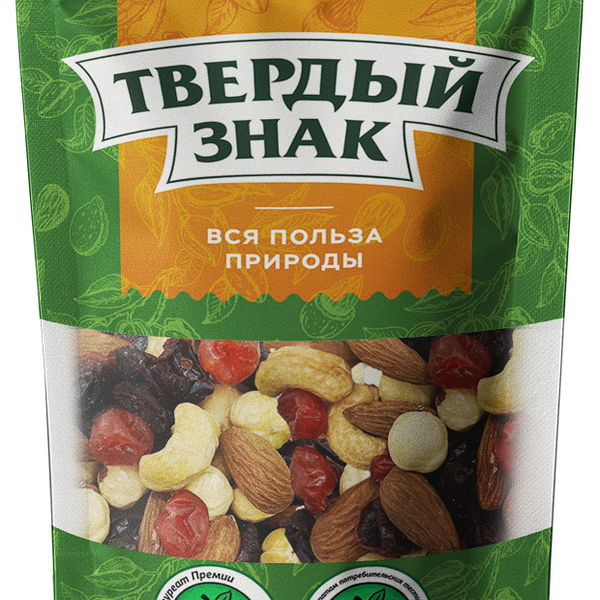 Смесь сладкая Твердый знак орехи и ягоды, 90 г