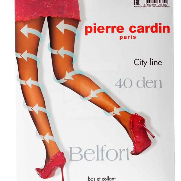 Колготки женские Pierre Cardin Belfort, цвет visone, 40 ден, размер 2