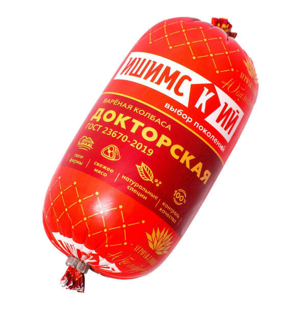 

Колбаса Ишимский мясокомбинат Докторская вареная 400 г
