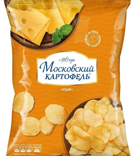 Чипсы картофельные Московский Картофель со вкусом сыра
