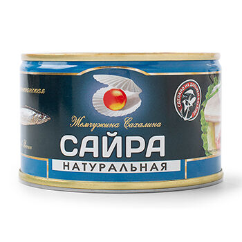 Сайра тихоокеанская натуральная кусочки ж/б, 227 г