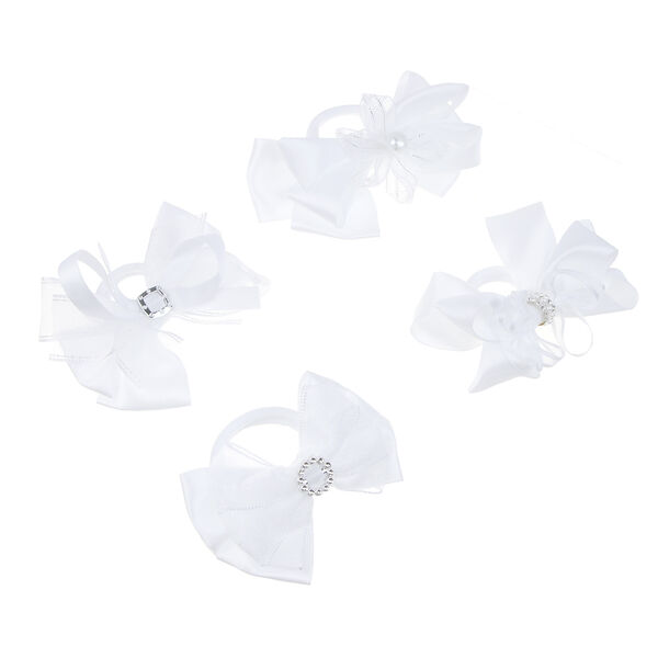 ЮНИLOOK Резинка для волос детская, 8см, полиэстер, 4 дизайна в ассортименте, ШБ23-04