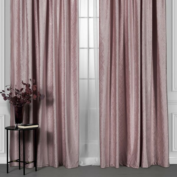 Штора на ленте Daily by T Венуа, 200х270 см, полиэстер, розовый, 1 шт