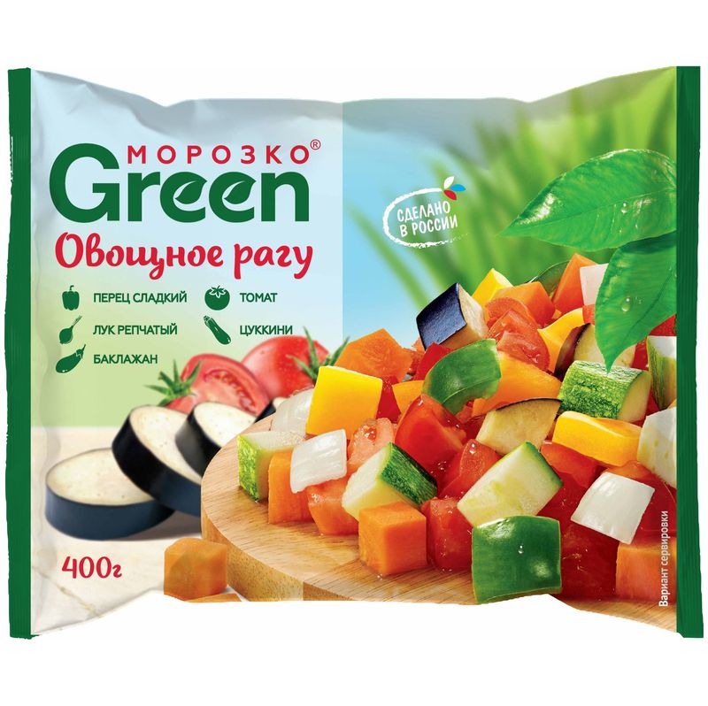 

Овощное рагу Морозко Green 400 г