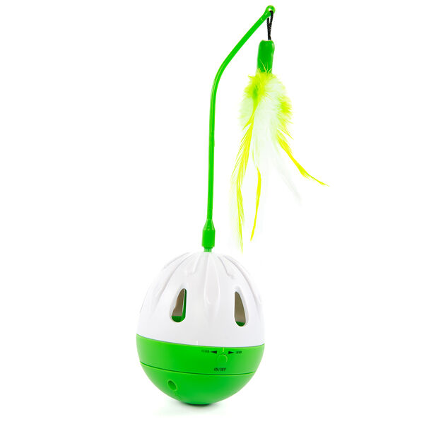 SkyRus Игрушка для кошек интерактивная с перьями 
