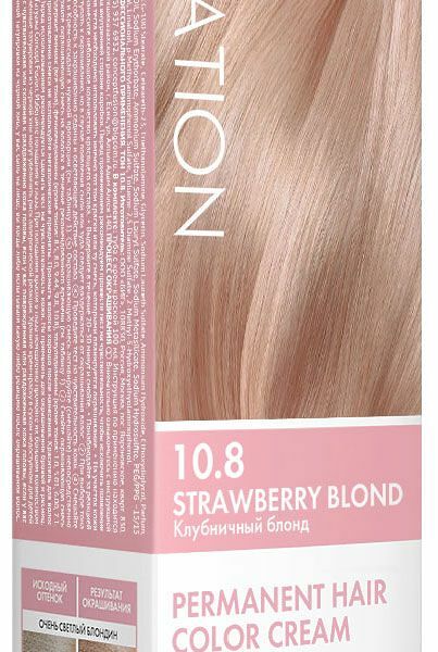 Стойкая крем-краска для волос Concept Fusion Inspiration 10.8 Strawberry Blond Клубничный блонд, 100 мл