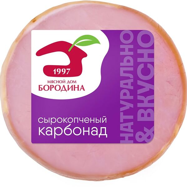 Карбонад Мясной Дом Бородина сырокопченый 350г