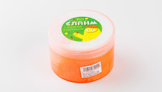 Слайм с шариками и шармиками 1 шт в ассортименте
