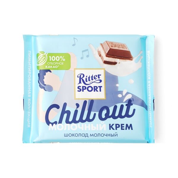 Шоколад молочный Ritter Sport Молочный крем, 100г