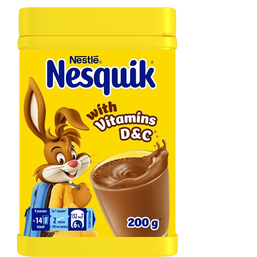 Какао-напиток быстрорастворимый обогащенный 200г Nesquik