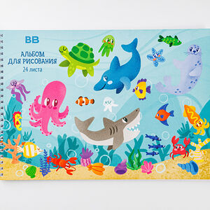 Альбом для рисования "ВкусВилл" на пружине