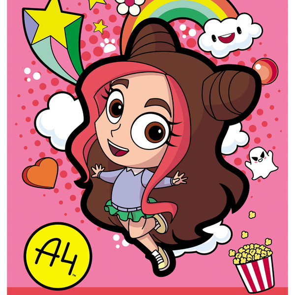 Картон цветной Hatber лакированный А4 10 цветов, 10 л