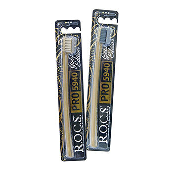Зубная щетка R.O.C.S. Pro Gold Edition мягкая 1 шт в ассортименте