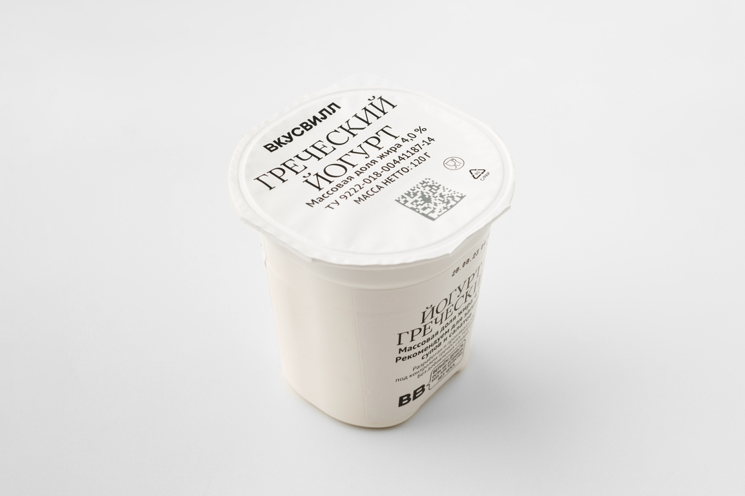 

Йогурт ВкусВилл Греческий 4% 120 г, упаковка в ассортименте