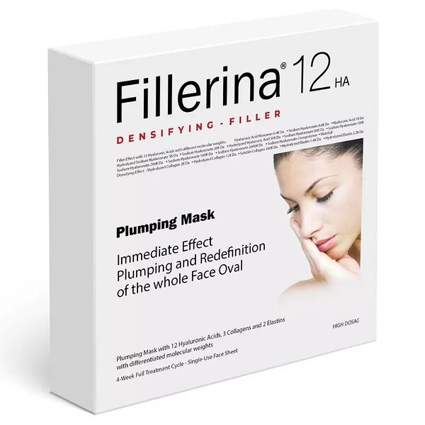 Набор тканевых масок Fillerina 12 HA Densifying-Filler Plumping Mask для лица №4