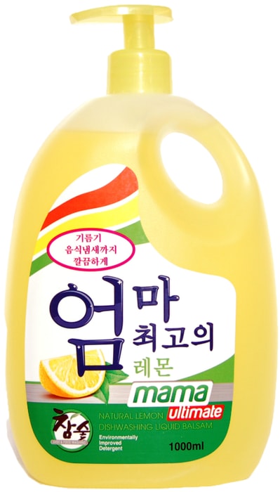 

Бальзам Mama Ultimate Лимон для мытья посуды овощей и детских принадлежностей 1 л