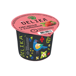 Каша овсяная Delika с клубникой 43 г