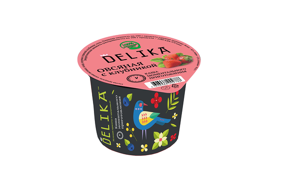 Каша овсяная Delika с клубникой 43 г