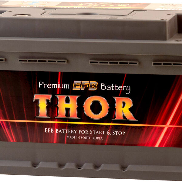Аккумулятор THOR EFB 80DLB4 80 Ач 760 А обратная полярность