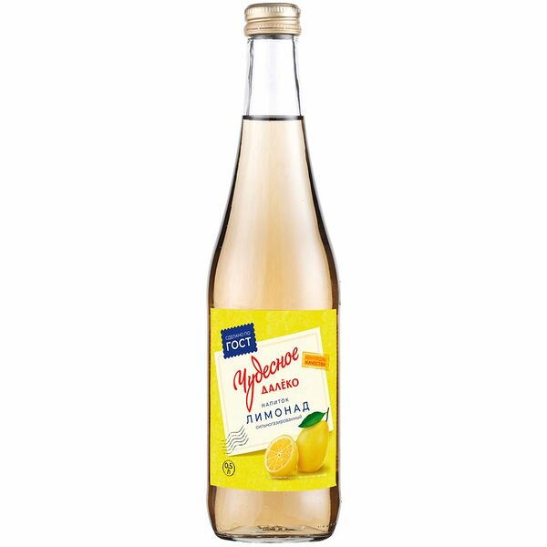 Напиток Чудесное далеко Лимонад безалкогольный сильногазированный, 500мл