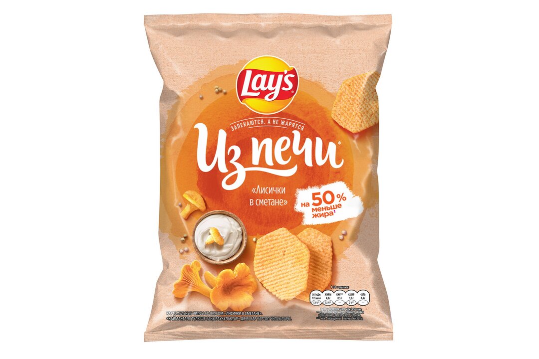 

Картофельные чипсы Lay's Из печи Лисички в сметане 85 г