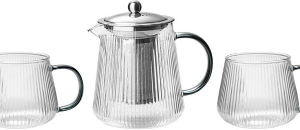 Набор Apollo Stripe-type Чайник 950мл + Кружки 300мл 2шт