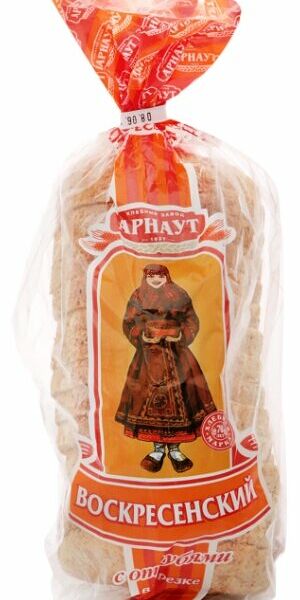 Хлеб Арнаут воскресенский пшеничный с отрубями в нарезке
