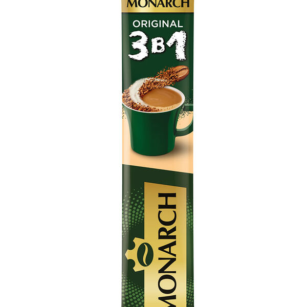 Кофейный напиток 3 в 1Jacobs Monarch Original растворимый 15 г