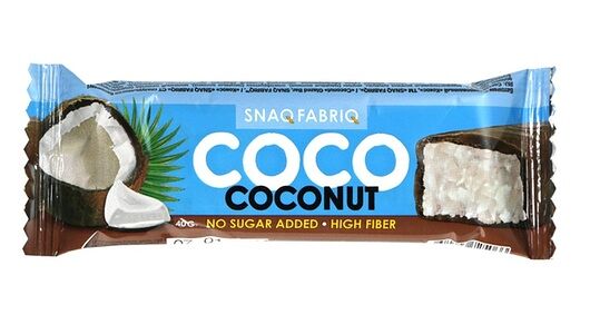 Шоколадный батончик Snaq Fabriq Coco кокос 40 г