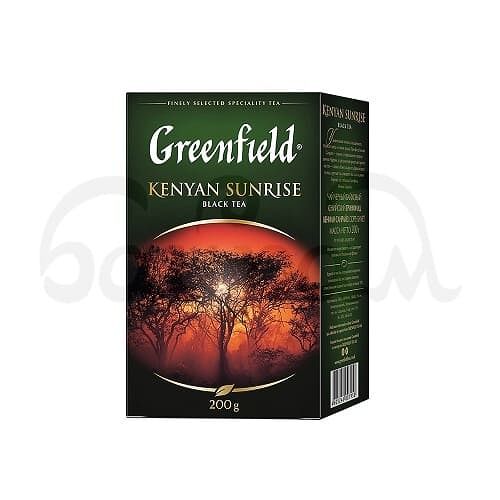 Чай Greenfield 200гр Кениан Санрайз Байховый Черный Листовой