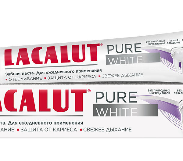 Зубная паста Lacalut Pure white 75мл
