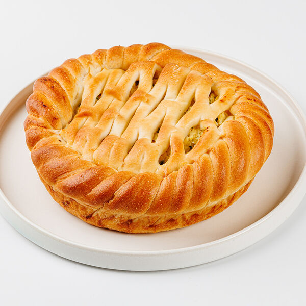 Пирог с зеленью и яйцом