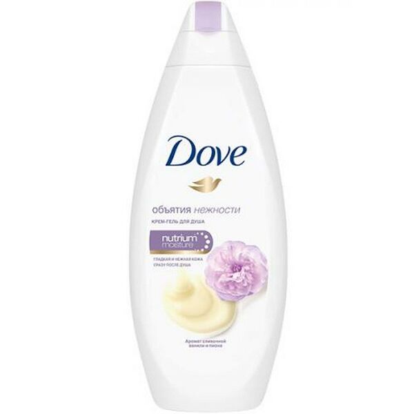 Гель для душа DOVE Сливочная ваниль и пион