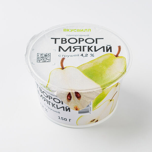 Творог мягкий с грушей однородный 4,2%