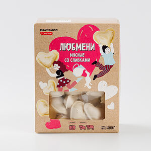 Любмени мясные со сливками, замороженные